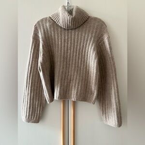 Cozy Beige Turtleneck Sweater